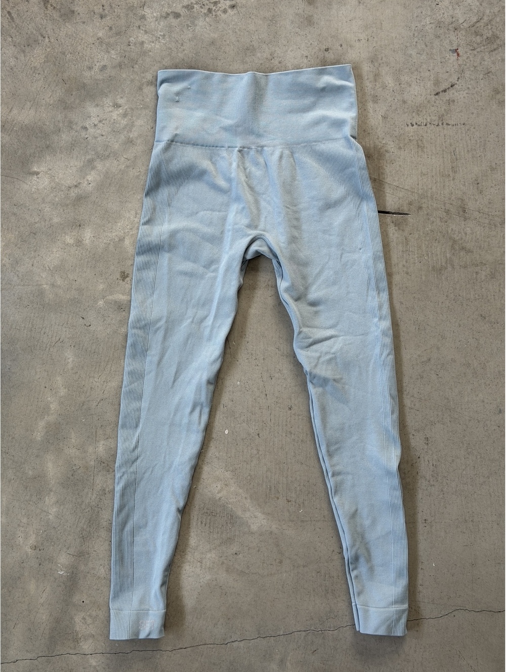 Set Active / Seamless High-Rise Leggings / Blue Size S
